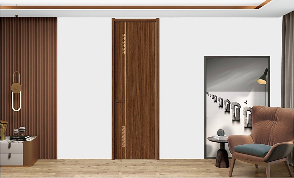 SOLID WOOD PAINTED WOODEN DOOR